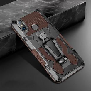 For Xiaomi Redmi Note 5 Pro Machine Armor Warrior Shockproof PC + TPU Protective Case(Coffee)