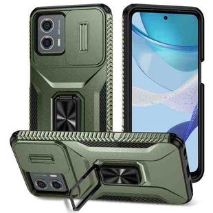 For Motorola Moto G 5G 2023/4G 2023 Sliding Camshield Holder Phone Case(Alpine Green)