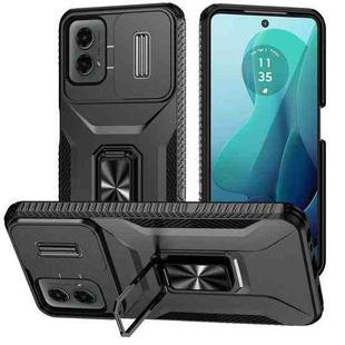 For Motorola Moto G 5G 2024 Sliding Camshield Holder Phone Case(Black)