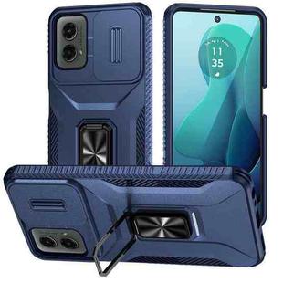 For Motorola Moto G 5G 2024 Sliding Camshield Holder Phone Case(Blue)