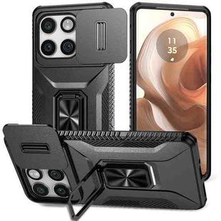 For Motorola Edge 5G 2025 Sliding Camshield Holder Phone Case(Black)