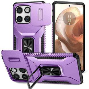 For Motorola Edge 5G 2025 Sliding Camshield Holder Phone Case(Purple)