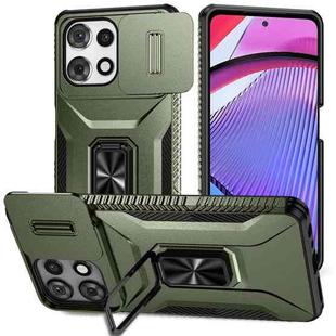 For Motorola Moto G Power / G Play 2025 Sliding Camshield Holder Phone Case(Alpine Green)