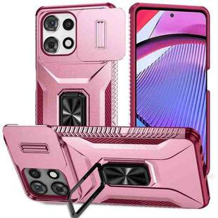 For Motorola Moto G Power / G Play 2025 Sliding Camshield Holder Phone Case(Pink + Rose Red)