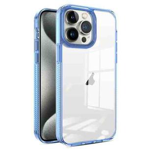 For iPhone 15 Pro 2.5mm Anti-slip Clear Acrylic Hybrid TPU Phone Case(Sky Blue)