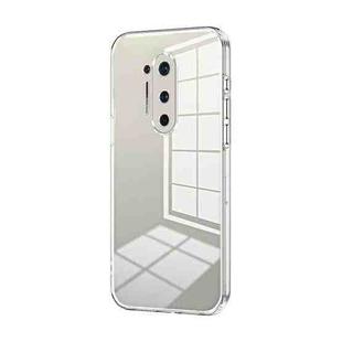 For OnePlus 8 Pro Transparent Plating Fine Hole Phone Case(Transparent)