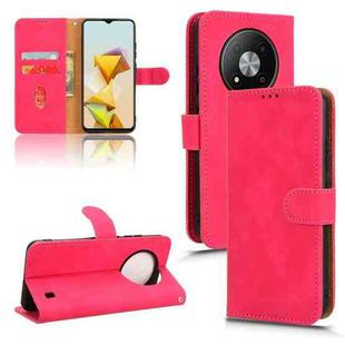 For ZTE Blade A73 5G Skin Feel Magnetic Flip Leather Phone Case(Rose Red)