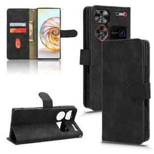 For ZTE nubia Z60 Ultra Skin Feel Magnetic Flip Leather Phone Case(Black)