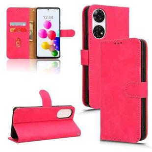 For ZTE Anshin Family Skin Feel Magnetic Flip Leather Phone Case(Rose Red)