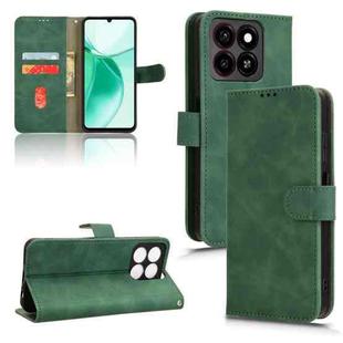 For ZTE Blade A35 / A55 Skin Feel Magnetic Flip Leather Phone Case(Green)