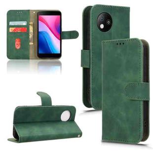 For ZTE Blade A35 Lite Skin Feel Magnetic Flip Leather Phone Case(Green)