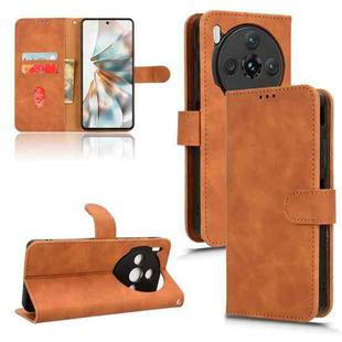 For ZTE nubia Z60S Pro Skin Feel Magnetic Flip Leather Phone Case(Brown)