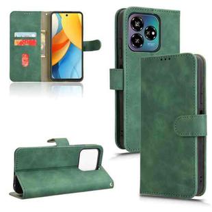 For ZTE Axon 60 Lite Skin Feel Magnetic Flip Leather Phone Case(Green)