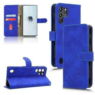 For ZTE nubia Red Magic 10 Pro Skin Feel Magnetic Flip Leather Phone Case(Blue)