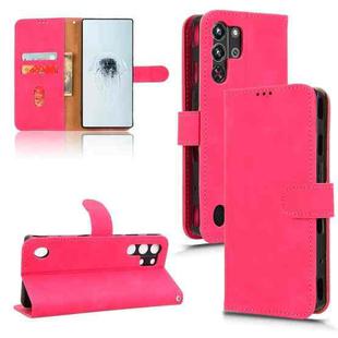 For ZTE nubia Red Magic 10 Pro Skin Feel Magnetic Flip Leather Phone Case(Rose Red)