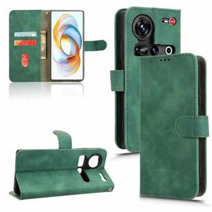 For ZTE nubia Z70 Ultra Skin Feel Magnetic Flip Leather Phone Case(Green)