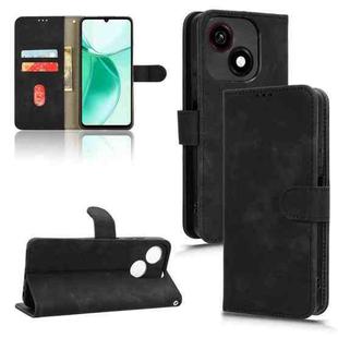 For ZTE Blade A35e 4G Skin Feel Magnetic Flip Leather Phone Case(Black)