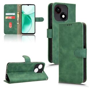 For ZTE Blade A35e 4G Skin Feel Magnetic Flip Leather Phone Case(Green)