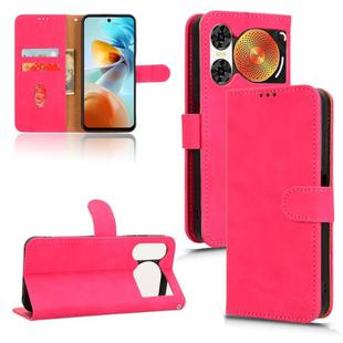 For ZTE nubia Music 2 Skin Feel Magnetic Flip Leather Phone Case(Rose Red)