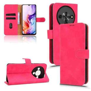 For ZTE Blade A76 5G Skin Feel Magnetic Flip Leather Phone Case(Rose Red)