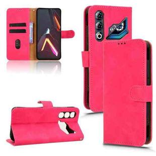For ZTE nubia Neo 3 GT 5G Skin Feel Magnetic Flip Leather Phone Case(Rose Red)