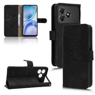 For ZTE Blade A36 4G Skin Feel Magnetic Flip Leather Phone Case(Black)