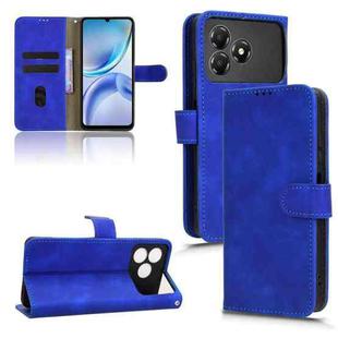 For ZTE Blade A36 4G Skin Feel Magnetic Flip Leather Phone Case(Blue)