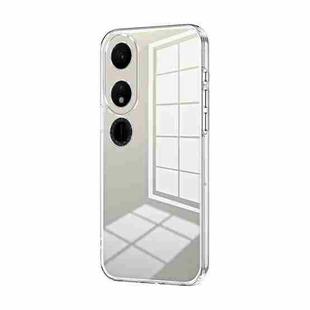 For Honor Play 40 Transparent Plating Fine Hole Phone Case(Transparent)