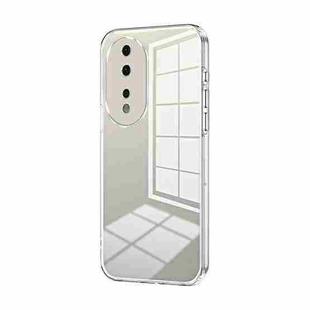 For Honor 80 Transparent Plating Fine Hole Phone Case(Transparent)