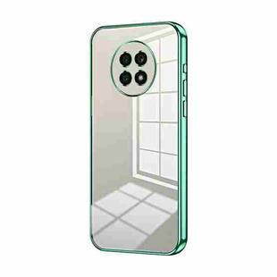 For Honor X20 Transparent Plating Fine Hole Phone Case(Green)
