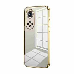 For Honor 50 Pro  / Huawei nova 9 Pro Transparent Plating Fine Hole Phone Case(Gold)