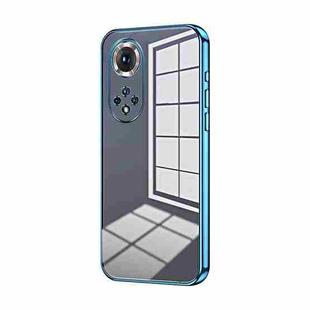 For Honor 50 Pro  / Huawei nova 9 Pro Transparent Plating Fine Hole Phone Case(Blue)