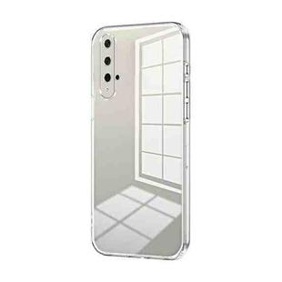 For Honor 20 / 20S / nova 5T Transparent Plating Fine Hole Phone Case(Transparent)