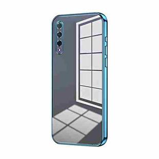 For Honor 9X Pro / Huawei Y9s Transparent Plating Fine Hole Phone Case(Blue)
