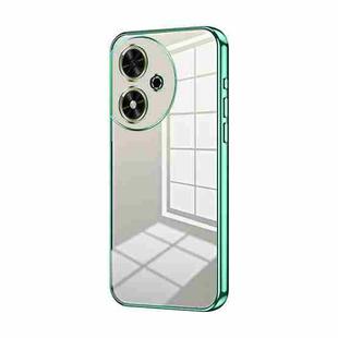 For Honor Play 50 Transparent Plating Fine Hole Phone Case(Green)