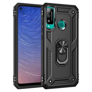 For Huawei Y7p / P40 Lite E Shockproof TPU + PC Protective Case with 360 Degree Rotating Holder(Black)