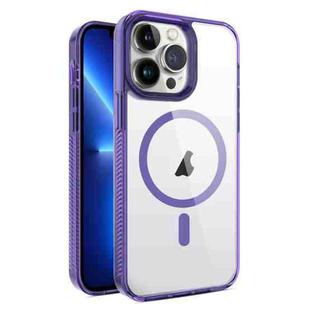 For iPhone 13 Pro 2.5mm MagSafe Acrylic Hybrid TPU Phone Case(Deep Purple)