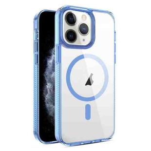 For iPhone 11 Pro Max 2.5mm MagSafe Acrylic Hybrid TPU Phone Case(Sky Blue)