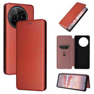 For TCL 60 NXTpaper Carbon Fiber Texture Flip Leather Phone Case(Green)