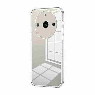 For Realme 11 Pro / 11 Pro+ Transparent Plating Fine Hole Phone Case(Transparent)