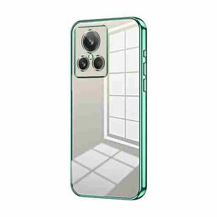 For Realme GT2 Explorer Master Transparent Plating Fine Hole Phone Case(Green)