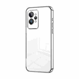 For Realme GT2 Pro Transparent Plating Fine Hole Phone Case(Silver)