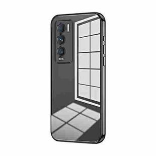 For Realme GT Explorer Master Transparent Plating Fine Hole Phone Case(Black)