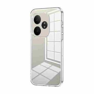 For Realme GT Neo6 SE Transparent Plating Fine Hole Phone Case(Transparent)