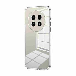 For Realme 13 Pro+ Transparent Plating Fine Hole Phone Case(Transparent)