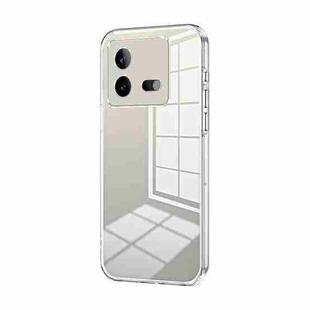 For vivo iQOO Neo8 / Neo8 Pro Transparent Plating Fine Hole Phone Case(Transparent)