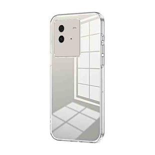For vivo iQOO Neo6 Transparent Plating Fine Hole Phone Case(Transparent)