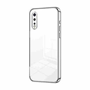 For vivo iQOO Neo Transparent Plating Fine Hole Phone Case(Silver)