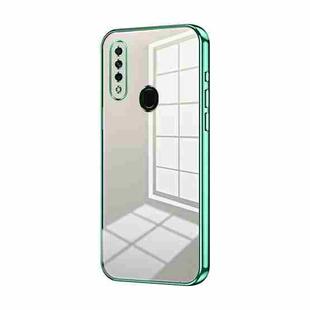 For OPPO A8 / A31 2020 Transparent Plating Fine Hole Phone Case(Green)