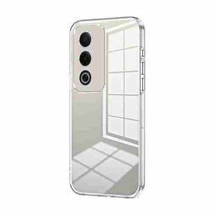 For OPPO A3 Pro Global Transparent Plating Fine Hole Phone Case(Transparent)